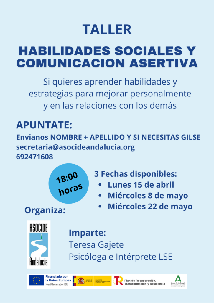 taller habilidades sociales y comunicacion asertiva